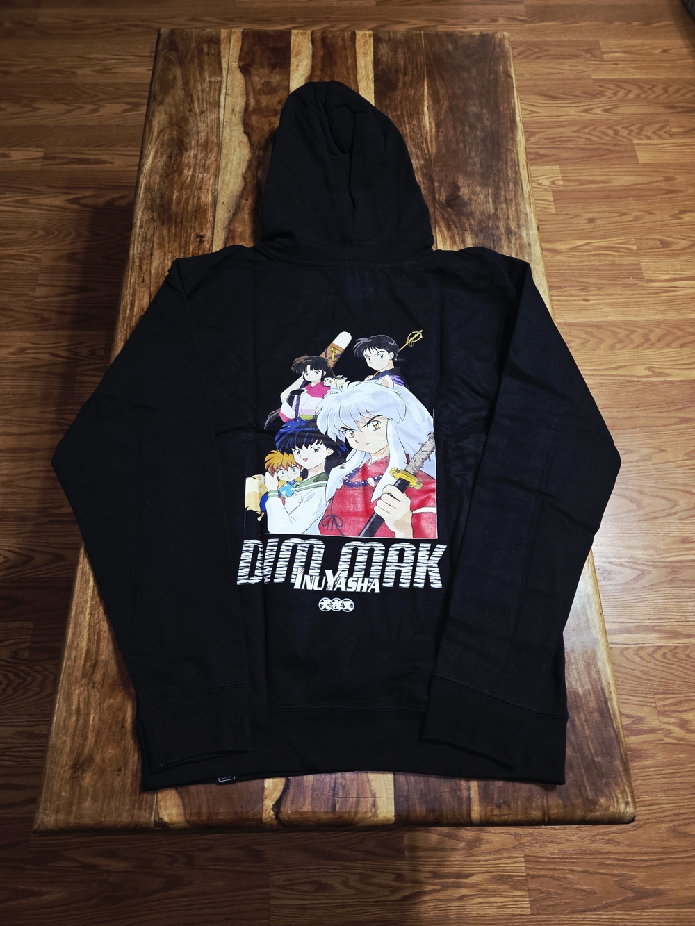 Dim Mak x InuYasha "Group Cast" Pullover Hoodie In Black. Size Small